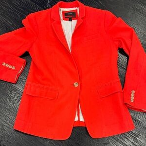 J. Crew Vibrant Red Women's Blazer
